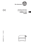 Operating instructions Compressed air meter