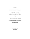 bettis m11 manual hydraulic override system operating instructions for