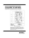 CompactRIO NI cRIO-9024 Operating Instructions and Specifications