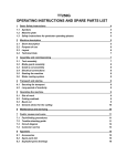 TT250G OPERATING INSTRUCTIONS AND SPARE PARTS LIST