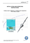 INSTALLATION AND OPERATING INSTRUCTIONS