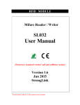 Mifare OEM Writer - SL032 User Manual