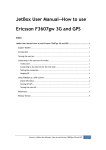 JetBox User Manual—How to use Ericsson F3607gw 3G and GPS