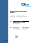 Laser-Induced Breakdown Spectroscopy LIBS2500plus Installation