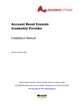 Account Reset Console Credential Provider Installation Manual