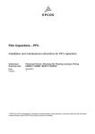 Film capacitors - Power Factor Correction