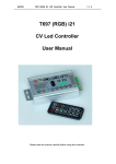 T697 (RGB) i21 CV Led Controller User Manual
