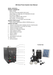 5W Solar Power System User Manual