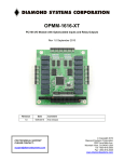 OPMM-1616-XT User Manual - Diamond Systems Corporation
