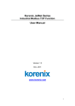 Korenix JetNet Series User Manual