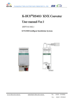 K-BUS  R RS485/ KNX Converter User manual