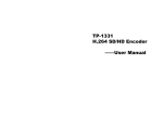 TP-1331 H.264 SD/HD Encoder ——User Manual