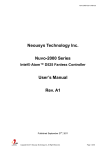 Neousys Technology Inc. Nuvo-2000 Series User's Manual Rev. A1