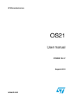 OS21 USER MANUAL - STMicroelectronics