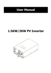 1.5KW/2KW PV Inverter User Manual