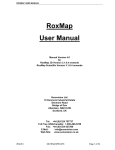 RoxMap User Manual