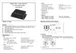 Digital Video + Audio Signal to TV Channel Modulator User Manual