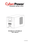 PR1000ELCD / PR1500ELCD User's Manual
