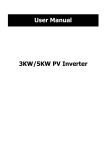 3KW/5KW PV Inverter User Manual