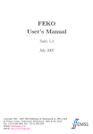 FEKO User Manual