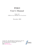 FEKO User's Manual