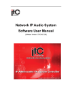 Network IP Audio System Software User Manual