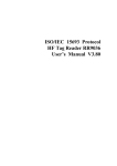 ISO/IEC 15693 Protocol HF Tag Reader RR9036 User's Manual V3.80