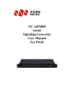 NC-AD300D Serial Signaling Converter User Manual For PbxD
