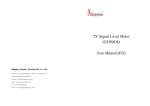 TV Signal Level Meter GD300DQ User Manual (EN)