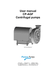 User manual CP-AGF Centrifugal pumps