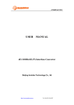 USER MANUAL 4E1/100BASE-FX Interface Converter