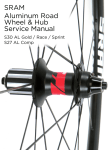 SRAM Aluminum Road Wheel & Hub Service Manual