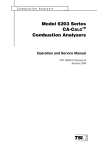 Model 6203 Series CA-CALC Combustion Analyzers Operation and