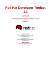 Red Hat Developer Toolset 1.x User Guide
