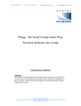 Plogg – the Smart Energy meter Plug Terminal Software User Guide