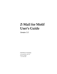 Z-Mail for Motif User's Guide