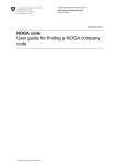 User guide for finding a NOGA company code
