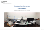 Spinning Disk Microscope - User's Guide -