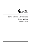 Serial Enabled Air Pressure Sensor Module User's Guide