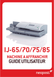 User guide IJ-65-70-75-85 Neopost France 1