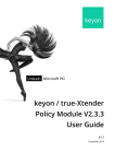 keyon / true-Xtender Policy Module V2.3.3 User Guide