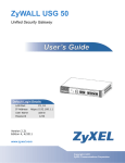 ZyWALL USG User's Guide