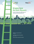 Bringing Home the Green Recovery: A User's Guide to the 2009