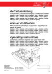 Operating instructions Manuel d'utilisation