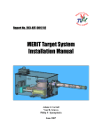 MERIT Target System Installation Manual - MERIT experiment