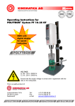 Operating Instructions for POLYTRON® System PT 10