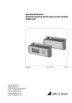 Operating Instructions Universal measuring unit for heavy current