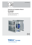 Operating and Installation Manual Fire dampers Type FK-EU