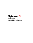 SigMaker 3 for Macintosh User Manual, French edition