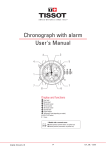 Chronograph with alarm User's Manual